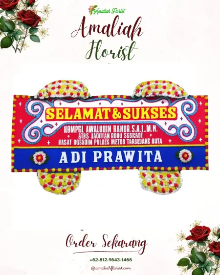Papan Bunga Ucapan Selamat Drunten Kulon